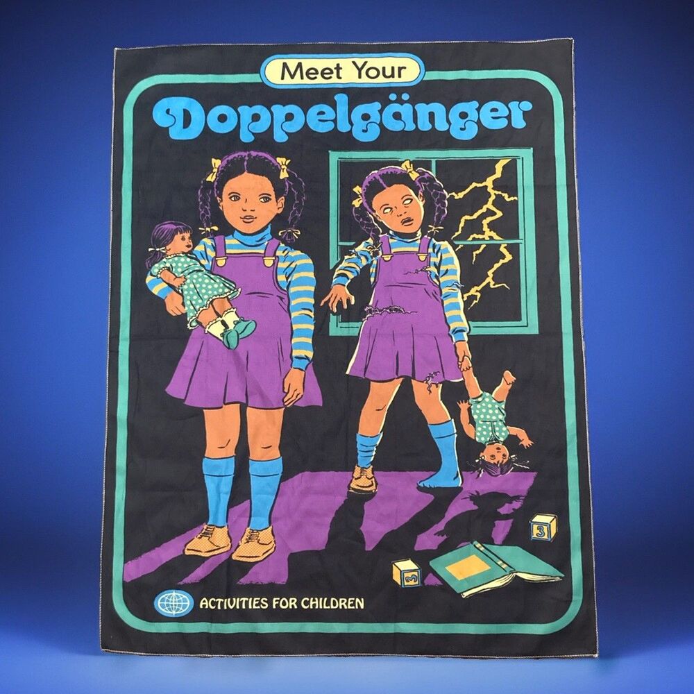 Meet Your Doppelgänger Grunge Goth Halloween Tapestry